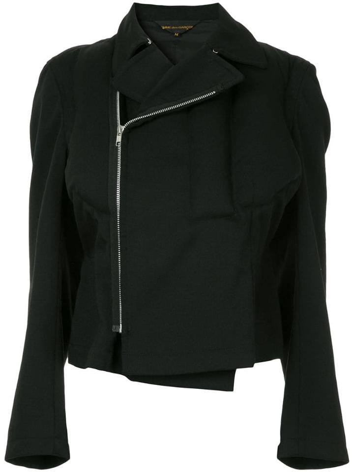 Comme Des Garçons Pre-owned Zipped Fitted Jacket - Black
