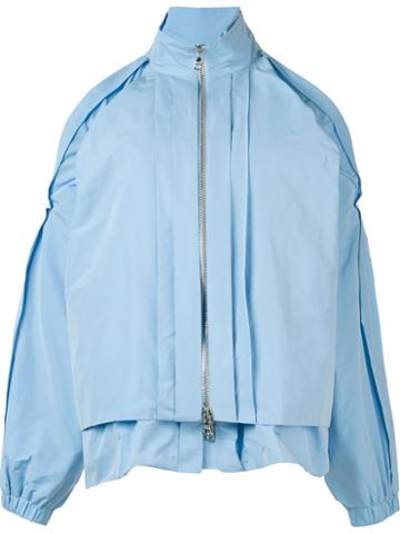Caitlin Price Open Shoulder Zip Jacket, Women's, Size: S, Blue, Nylon