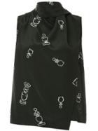 Karen Walker Vernon Top - Black