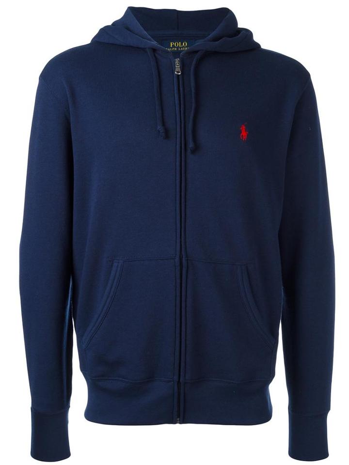 Polo Ralph Lauren Classic Hooded Sweatshirt, Men's, Size: Large, Blue, Cotton/polyester/modal