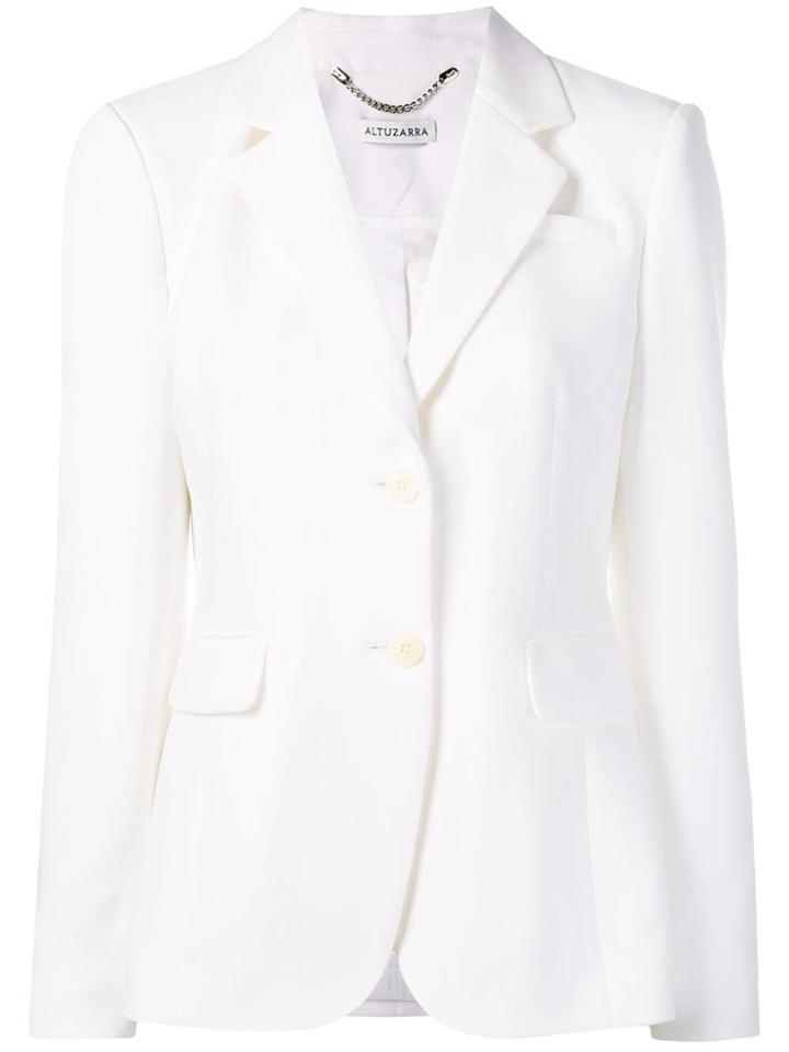 Altuzarra Fenice Single-breasted Blazer - White