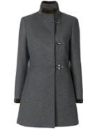 Fay Classic Fitted Coat - Grey