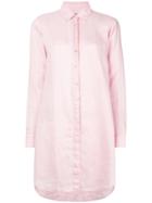 Mc2 Saint Barth Beach Shirt Dress - Pink & Purple