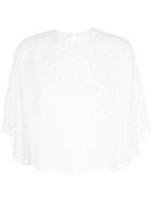 Michelle Mason Flutter Top - White