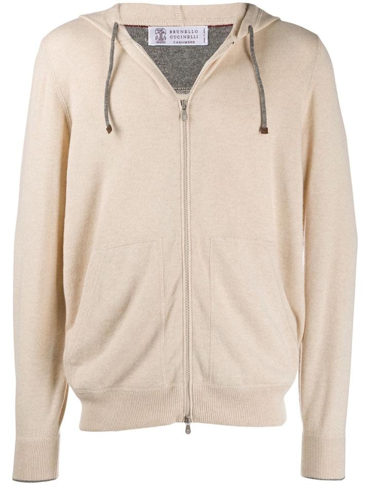 Brunello Cucinelli Zipped Hoodie - Neutrals