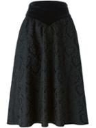 Givenchy Baroque Jacquard Skirt, Women's, Size: 38, Black, Viscose/polyester/cotton/silk