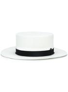 Maison Michel Woven Hat, Women's, Size: Small, Nude/neutrals, Straw