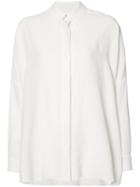 Mm6 Maison Margiela - Frayed Edge Shirt - Women - Ramie/viscose - L, Women's, Pink/purple, Ramie/viscose