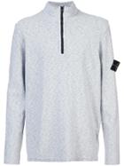 Stone Island 1/4 Zipped Sweatshirt - Grey