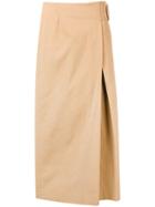 Rejina Pyo Buckled Skirt - Brown