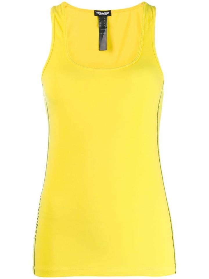 Dsquared2 Contrasting Stripe Tank Top - Yellow
