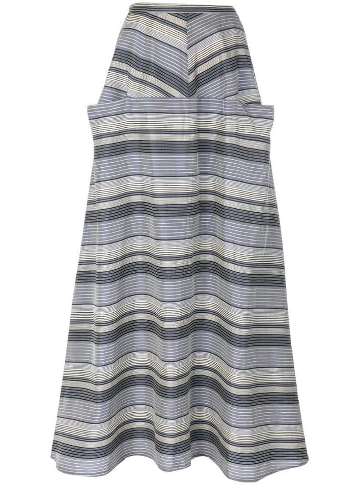 Yohji Yamamoto Pre-owned Striped Skirt - Blue