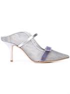 Malone Souliers Marguerite 70 Mules - Silver