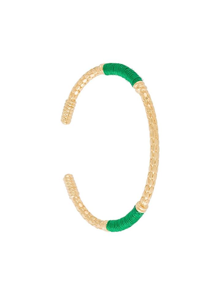 Aurelie Bidermann Snakeskin Effect Bracelet - Metallic