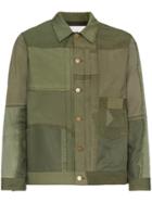 Children Of Discordance Long Sleeve Patchwork Army Jacket - Green