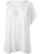 3.1 Phillip Lim Gathered Detail Blouse, Women's, Size: 4, White, Silk