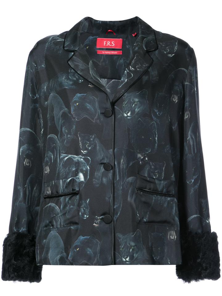 F.r.s For Restless Sleepers Pyjama Style Shirt - Blue