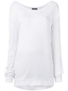 Ann Demeulemeester Slit Sleeve Jumper - White