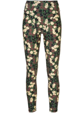 Adam Selman Sport Camouflage-print Leggings - Green