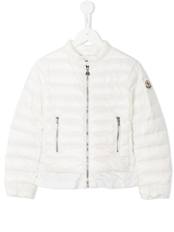 Moncler Kids Diantha Jacket, Girl's, Size: 12 Yrs, White