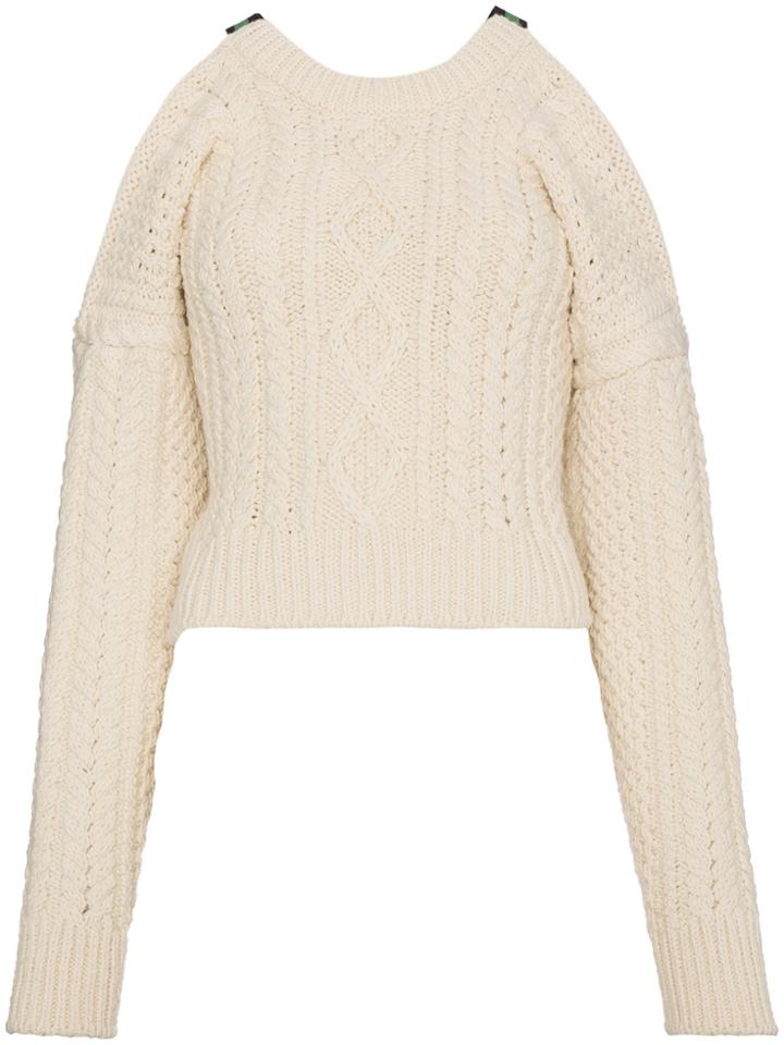 Calvin Klein 205w39nyc Open Back Sweater - White