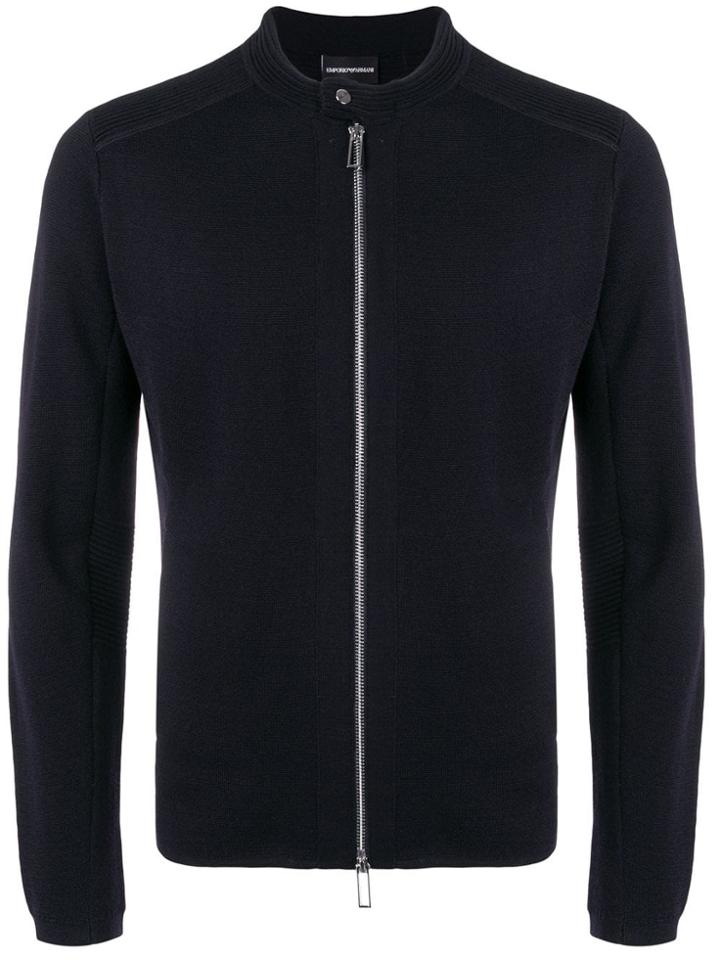 Emporio Armani Zipped Sweater - Blue