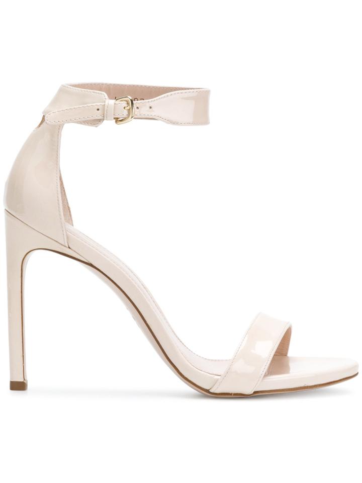 Stuart Weitzman Back Up Tiz Sandals - Nude & Neutrals