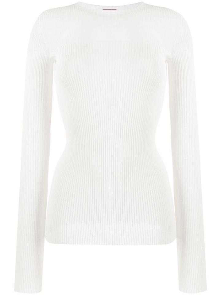 Mrz Ribbed Jumper - White