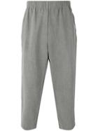 No Ka' Oi Striped Side Cropped Trousers - Grey