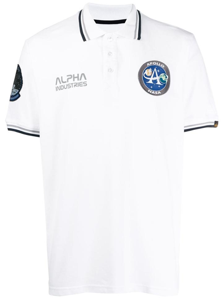 Alpha Industries Remove Before Flight Polo Shirt - White