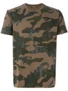 Valentino - Camouflage T-shirt - Men - Cotton - Xl, Green, Cotton