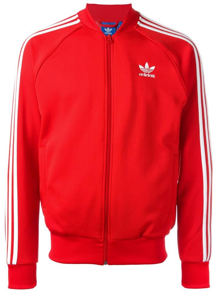 Adidas Originals 'superstar' Track Jacket, Men's, Size: Large, Red, Polyester/cotton/spandex/elastane