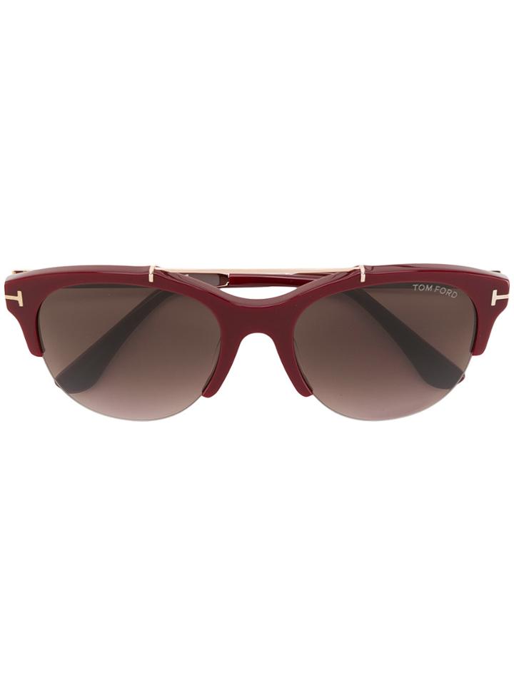 Tom Ford Eyewear Cat Eye Sunglasses - Red