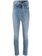 Unravel Project Ultra-high Waisted Skinny Jeans - Blue