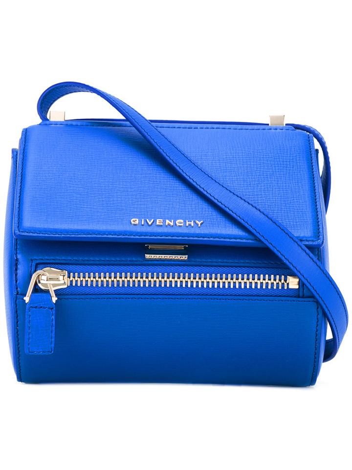 Givenchy - Mini Pandora Box Shoulder Bag - Women - Calf Leather - One Size, Blue, Calf Leather