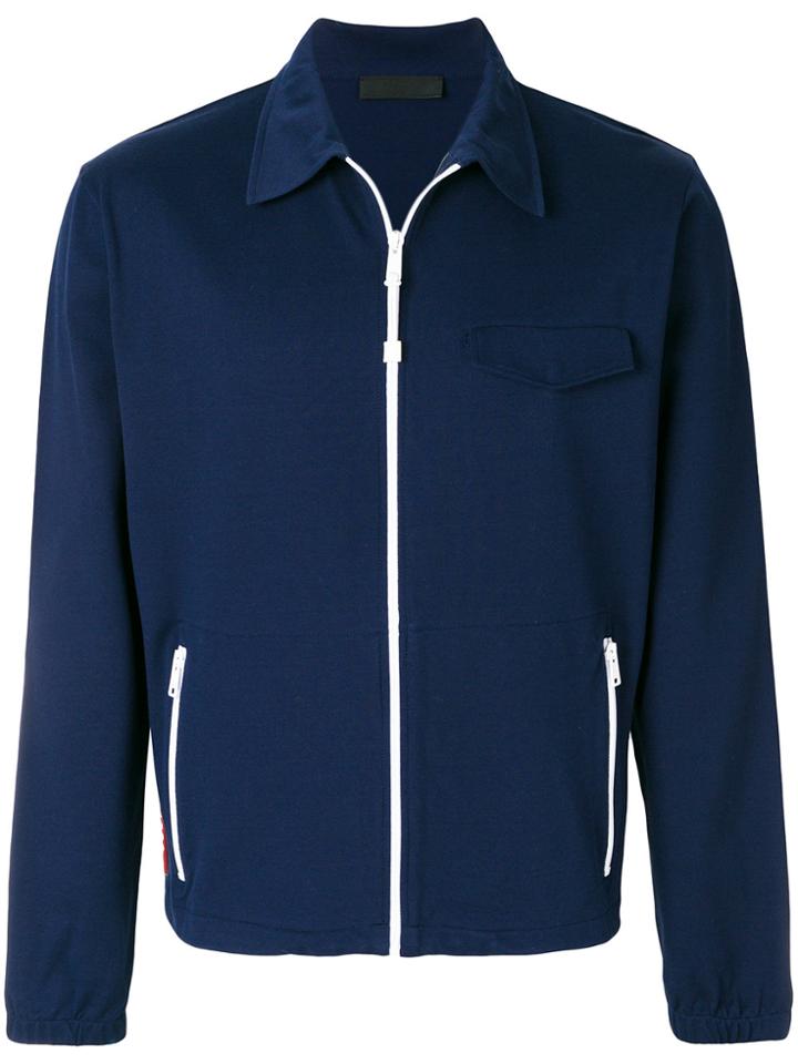 Prada Lightweight Utility Jacket - Blue