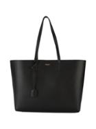 Saint Laurent - Large Leather Shopper Tote - Women - Leather - One Size, Black, Leather