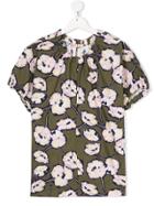 Marni Kids Floral Print Top - Green