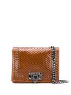 Marc Ellis Lizard Effect Crossbody Bag - Brown