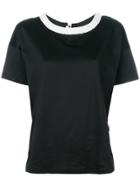 Moncler Gathered Neck T-shirt - Black
