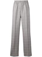 Calvin Klein 205w39nyc Straight Checked Trousers - Grey