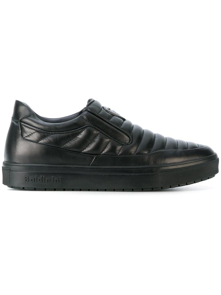Baldinini Quilted Slip-on Sneakers - Black