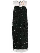 Nº21 Tulle Overlay Crystal-embellished Dress - Black
