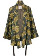 Antonio Marras Leaves Print Kimono Jacket - Multicolour