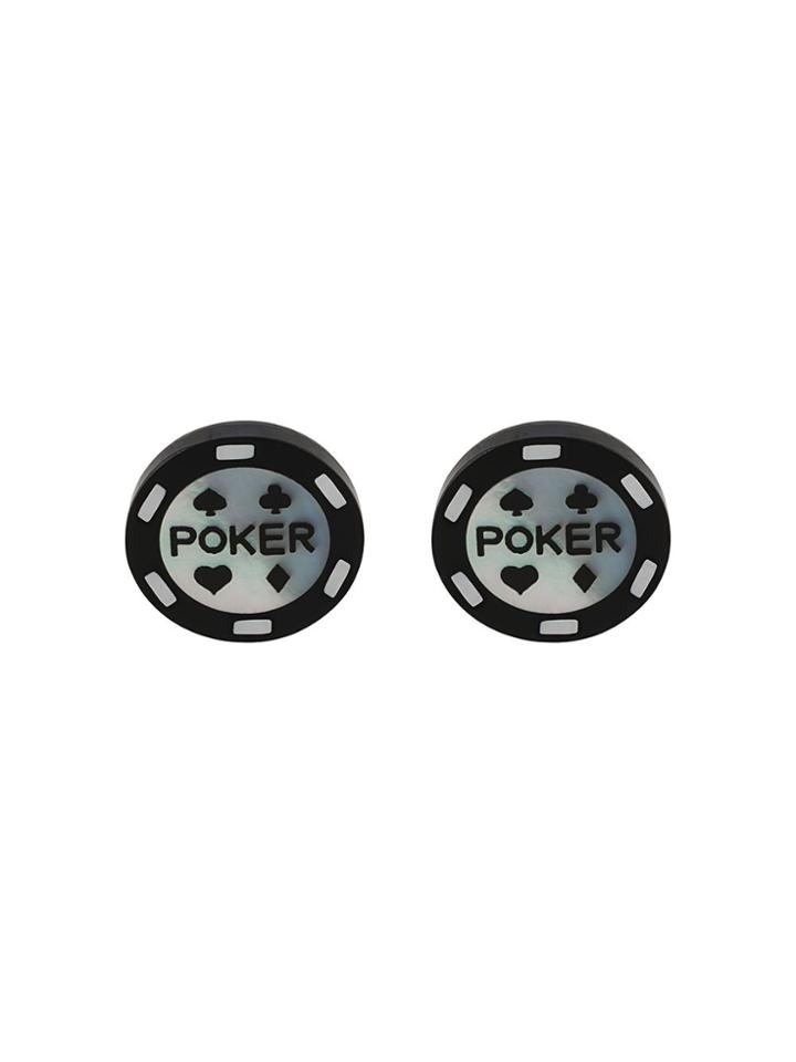 Paul Smith Poker Chip Cufflinks - Black