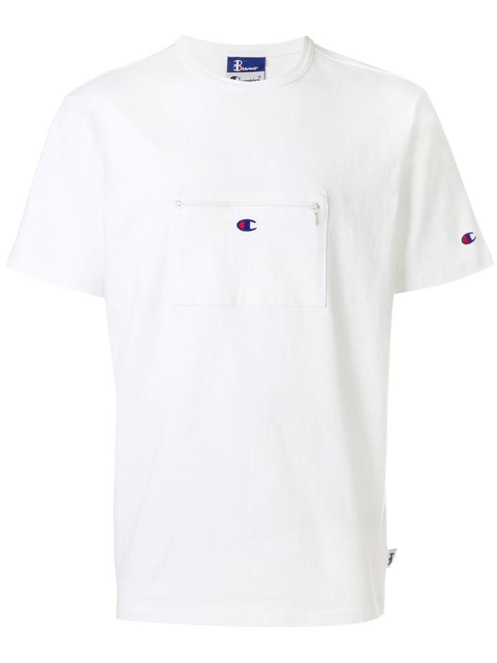 Champion Zipped Pocket T-shirt - White