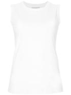 Ck Calvin Klein Interlock Sleeveless Top - White