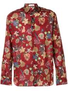 Etro Floral Printed Shirt - Red