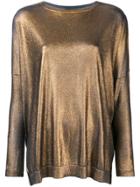 Avant Toi Loose Knit Sweater - Metallic