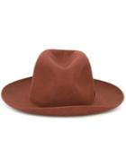 Borsalino Fedora Hat, Men's, Size: 57, Brown, Wool Felt